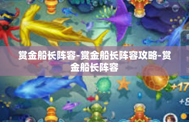 赏金船长阵容-赏金船长阵容攻略-赏金船长阵容